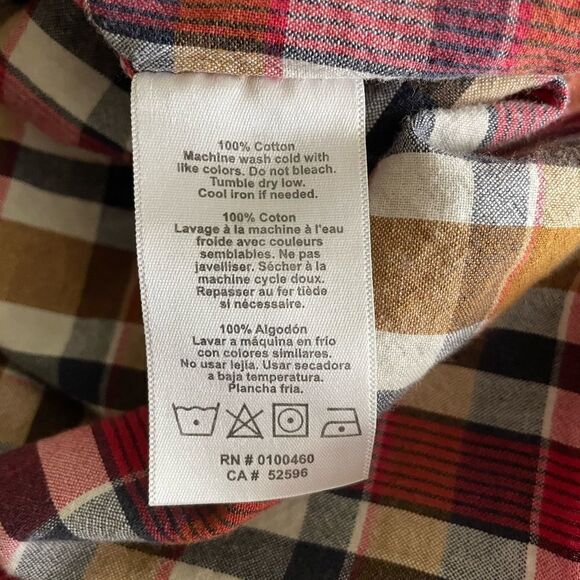 KAVU Men's Short Sleeve Plaid Button Down Shirt Size XL - Picture 7 of 7